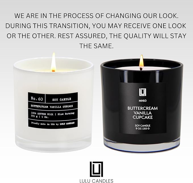 Lulu Candles | Buttercream Vanilla Cupcake | Luxury Scented Soy Jar Candle | - Image 3