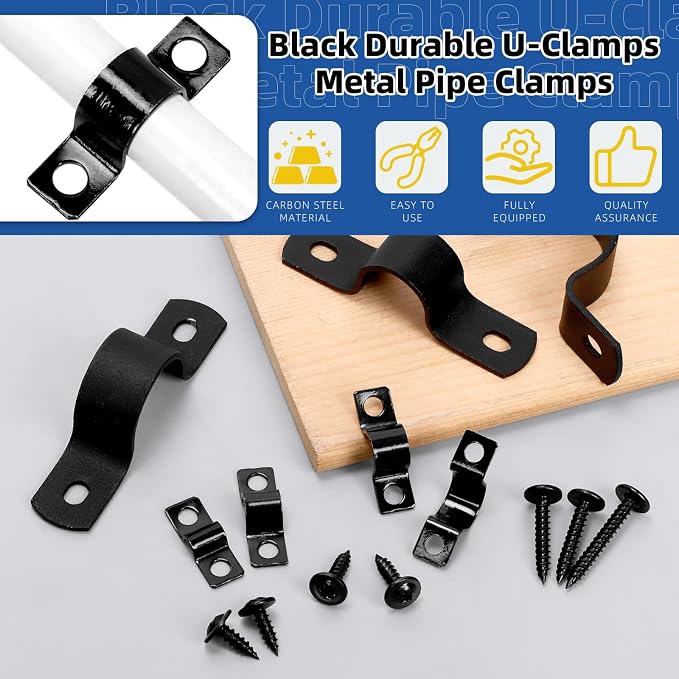 Glarks 10pcs 30mm Pipe Strap Clamp - Image 3