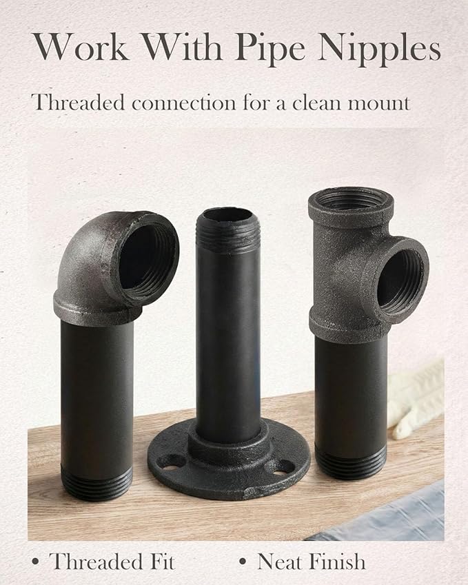 60 Pack 3/4 Inch Cast Iron Pipe Fittings - Image 4