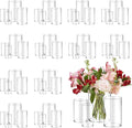 48pcs Glass Vase Cylinder for Centerpieces 4, 6Inch Tall Small Flower Glass by Unknown