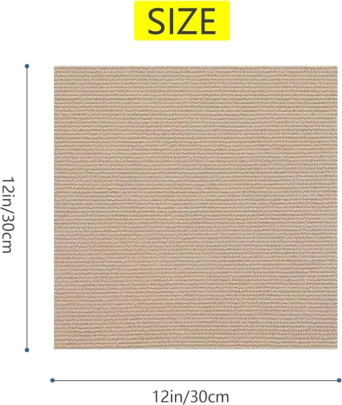 12" x 12" Self-Adhesive Carpet Tiles, Economical Temporary Flooring - Image 2