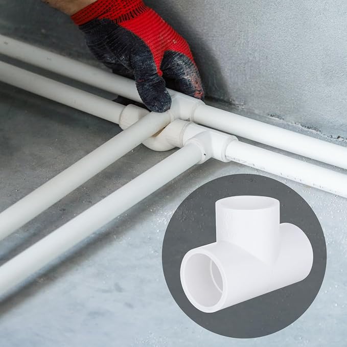 16 Pack 1 inch 3 Way Tee PVC Fitting, Furniture Grade Pipe Elbow Connector - Image 7