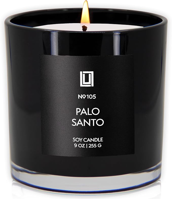 Lulu Candles Palo Santo Scented Soy Jar Candle, 9 Oz. | Luxury, Hand Poured in - Image 2