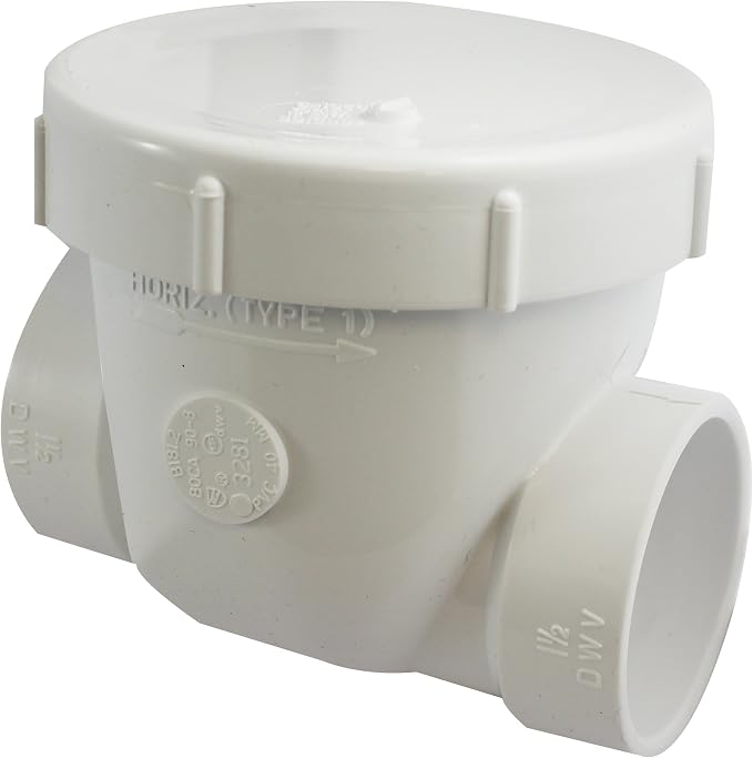 Canplas 223281W PVC Backwater Valve, 1-1/2-Inch by Canplas