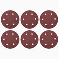 HARFINGTON 16 Pcs 9 Inch Sanding Discs 100 Grit Red Aluminum Oxide 6 Hole | by HARFINGTON