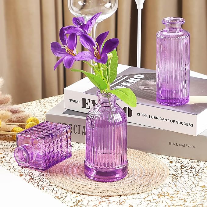 Glass Bud Vases in Bulk Set of 30 Pcs, Small Glass Vases - Image 9