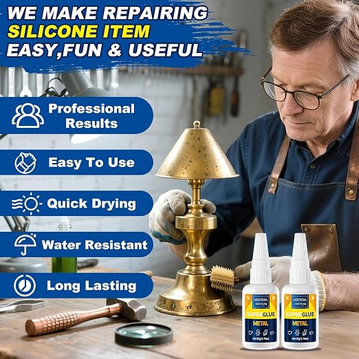 Super Glue for Metal 100g, Fast-Drying Super Glue for DIY Crafts, Wood and - Image 4
