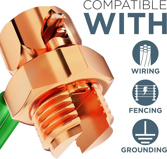 THE CIMPLE CO 1 Pack, Size #2 Copper Split-Bolt Connector 2 AWG - Image 3