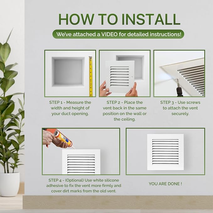 Modern Air Return Grille 8x8 - Image 5
