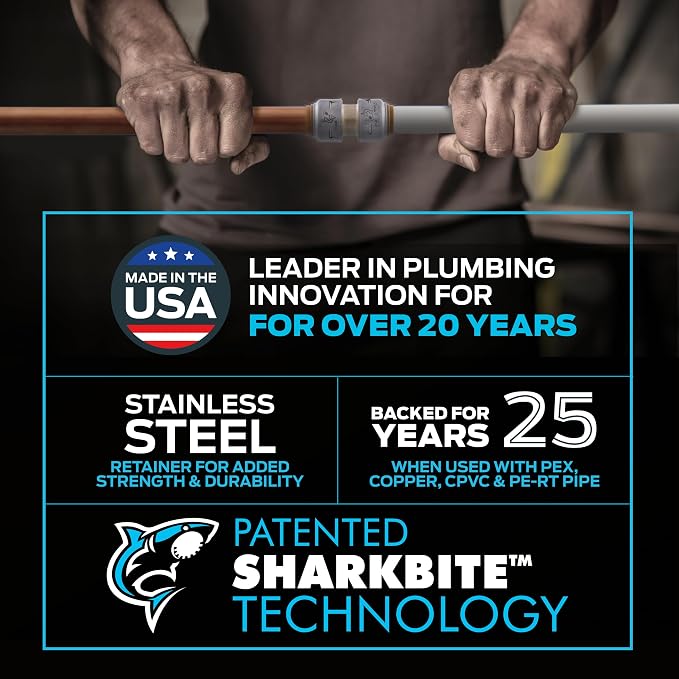 SharkBite Max Male Adapter, 1/2 in Push-to-Connect x 1/2 in MNPT, Brass - Image 4
