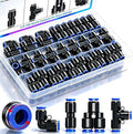 mxuteuk 1/4"OD Push to Connect Fittings Quick Connect Air Hose Fittings by mxuteuk
