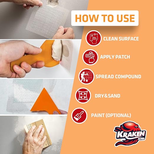 Kraken Bond Drywall Patch Repair Kit - Image 4