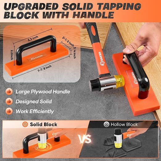 Saker Laminate Flooring Tools, 65-Piece Wood Flooring Installation Kit | 60 - Image 3