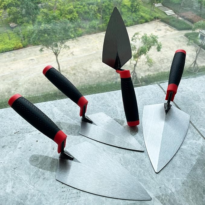 4 Pcs Pointing Trowel Set, 6/7/8/9" Carbon Steel - Image 5