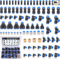 90 Pcs Quick Connect Air Line Fittings Kit Pneumatic Air Fittings | 1/8" 1/4" by XaXmTee