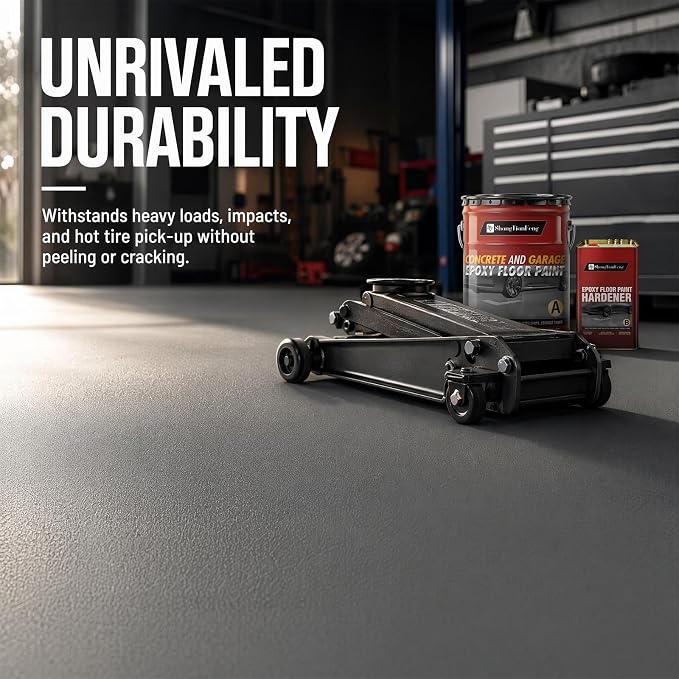 Two-Component Epoxy Floor Paint Kit, 4 Gallon Self-Leveling & Roller Coating - Image 8