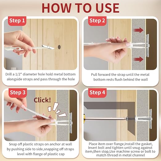 12PCS Heavy Duty Drywall Anchors - Image 4