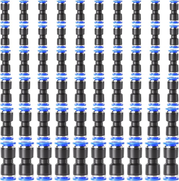 TAILONZ PNEUMATIC 60 pcs Straight Push Connectors Plastic Quick Release - Image 7
