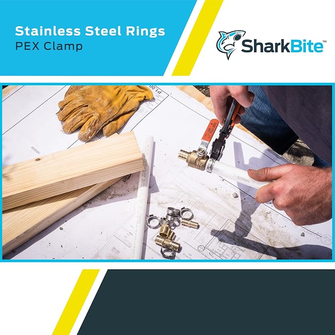SharkBite 1 Inch Clamp Ring, Stainless Steel Plumbing Fitting, PEX Pipe - Image 5