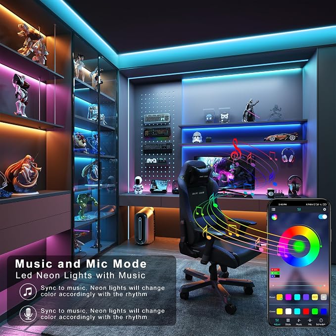 GANZQH 50FT RGB Led Lights for Bedroom - Image 2