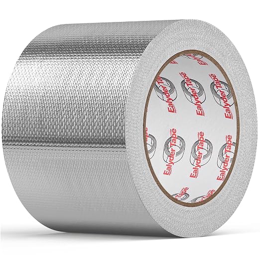 4" x 82Ft Aluminum Foil Heat Shield Tape Fiberglass Thermal Tape | High temp by Unknown
