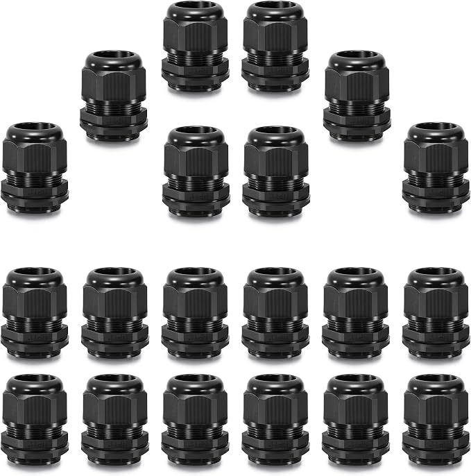 QILIPSU 20pcs 1" NPT Cable Gland Waterproof IP68 Nylon Cable Pass Through Cord by QILIPSU