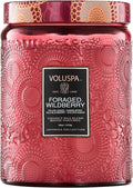 Voluspa Foraged Wildberry Large Jar Candle, 18 oz, Coconut Wax Blend, Berry by Unknown
