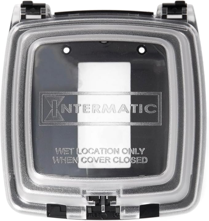 Intermatic WP1030C 3-1/8” Deep Weatherproof Outlet Cover – UV Stabilized Clear - Image 7