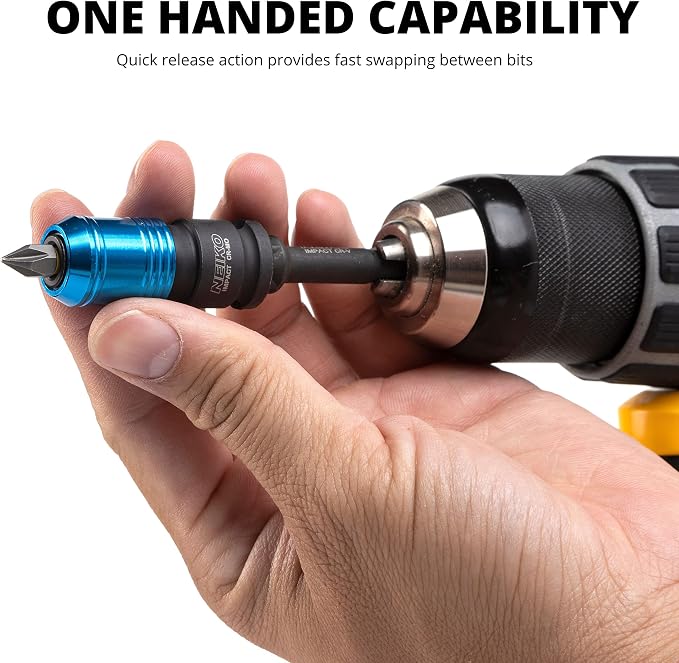 NEIKO 30285A Impact Wrench Adapter, 3/8" Drive Female to 1/4" Hex Converter - Image 3