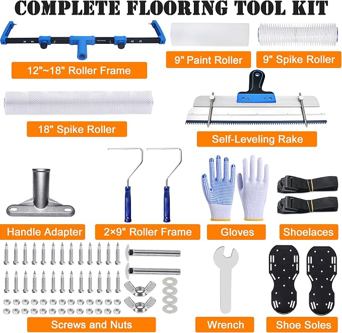 18-Inch Complete Self Leveling Tool Kit, Epoxy Floor Tool Kit | Complete self - Image 2