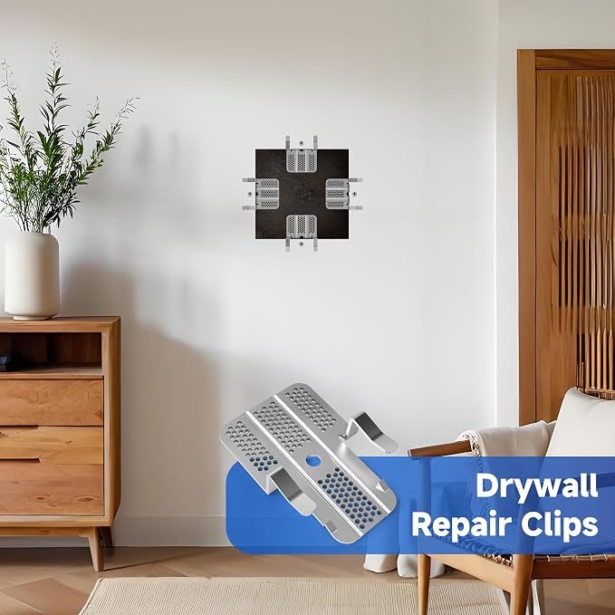 12 Pack Drywall Repair Clips, 24 Screws - Image 7