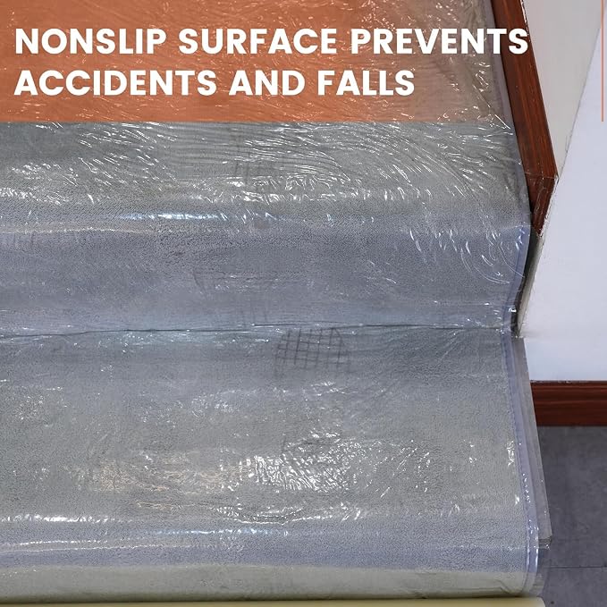 TAPEBEAR Carpet Protection Film 24" x 200' Self Adhesive Carpet Cover - Image 6