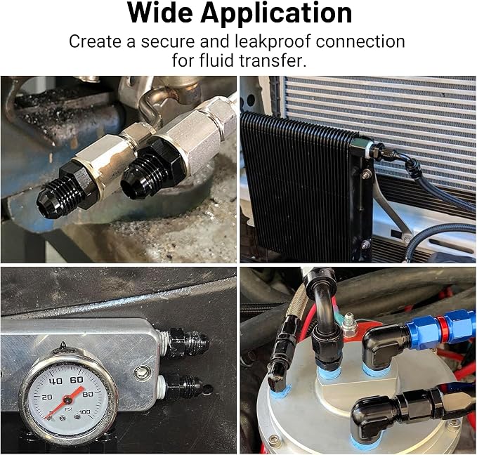 EVIL ENERGY 16AN Male Flare to 3/4" NPT Pipe Fitting Adapter Straight Aluminum - Image 5