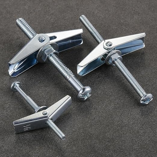 Wensilon 1/8" Heavy Duty Drywall Anchors and Screws, Toggle Bolts and Wing Nuts - Image 5