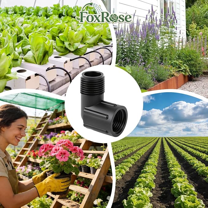 10 Pieces Drip Irrigation Adapter Fittings, 1/2 Inch Female Pipe Thread x 1/2 - Image 7