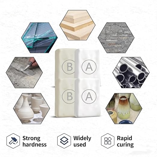 3 Pack White Epoxy Putty Repair Kit - Image 6