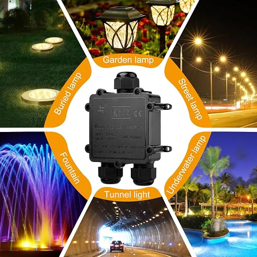 IP68 Waterproof Junction Box Outdoor Underground 3 Way T Shape M25 Tynoscco | - Image 7