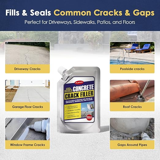 Self-Leveling Concrete Crack Filler – High Elasticity Cement Sealant | 6PCS - Image 7