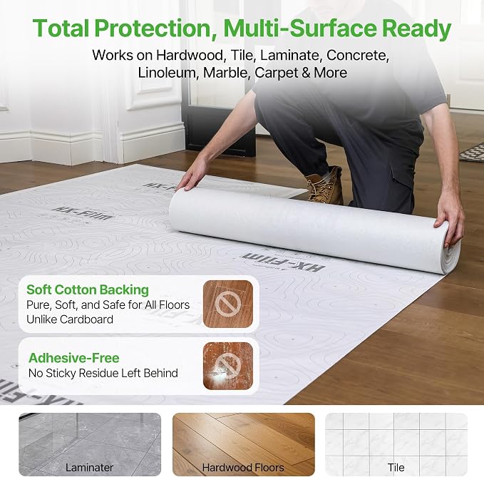 39"x100' Heavy-Duty Floor Protection | Construction Grade Carpet Protector | - Image 8