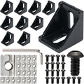 BELLA BAYS 40Series 10Sets Black 4040A Corner Bracket, Support Corner Bracket by BELLABAYS