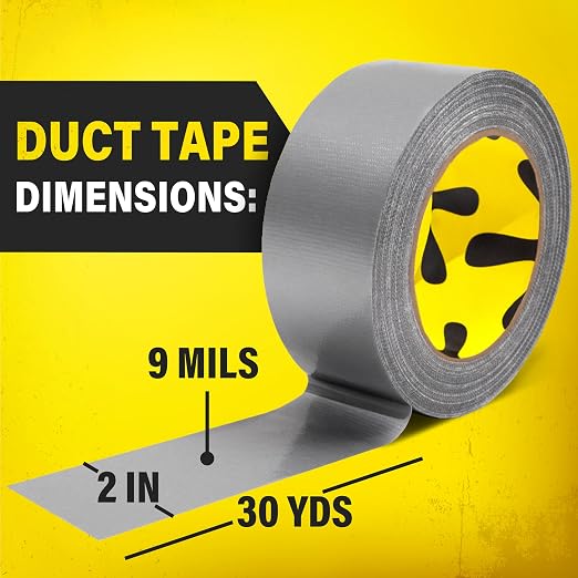 12 Pack Duct Tape Heavy Duty Waterproof - 2 In x 90 Ft - All-Weather - Image 5