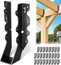 25 Pcs Black 2x8 Joist Hanger, LU28 18 Gauge Double Shear Face Mount Joist by Chenteel