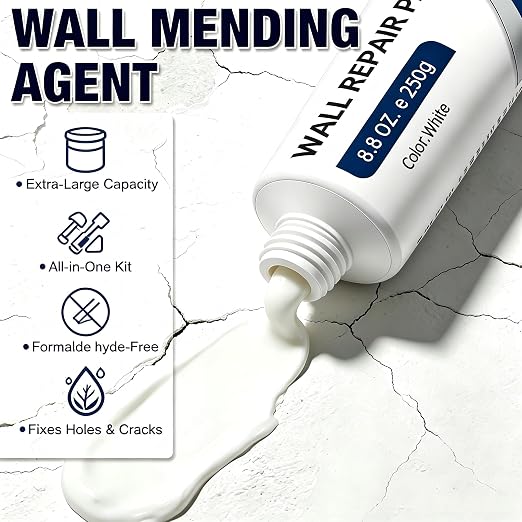 2 PCS Drywall Repair Kit with Scraper, 2026 Upgrade Wall Repair Paste Tube - Image 5