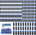 200PCS Pneumatic Push to Connect Air Fittings Straight Union Kit | 1/8" 1/4" by Ailbiuko