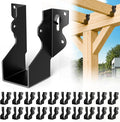 20 Pcs Black 2x4 Joist Hanger, LU24 18 Gauge Double Shear Face Mount Joist by Chenteel