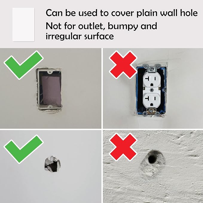 Rubber Bond Self-Adhesive Rubber Wall Outlet Cover Plate 5 Pack - Image 7