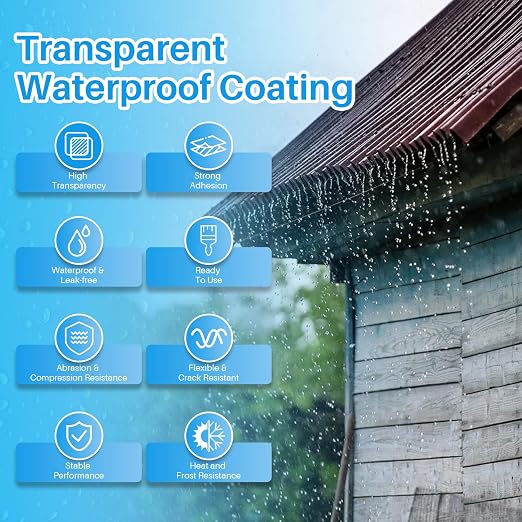 Invisible Waterproof Agent 17.6 Oz, Transparent Waterproof Coating Adhensive - Image 5