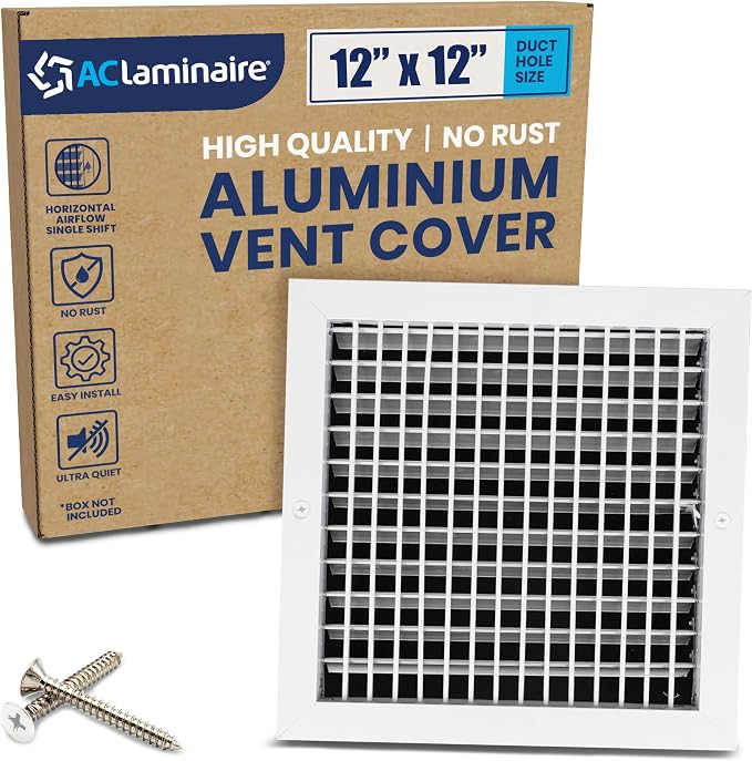 12 x 12 Duct Hole Adjustable Vent Cover by ACLAMINAIRE