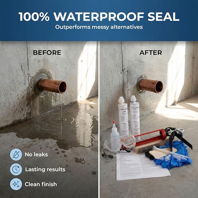 Pipe Penetration Leak Repair Foam Kit, Gaps Up to 1in | Expanding Compound - Image 7