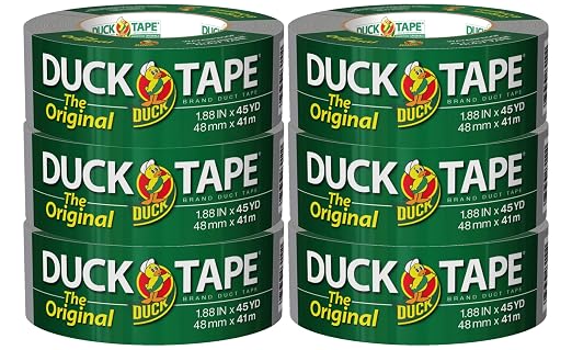 The Original Duck Tape Brand Duct Tape 6-pack 1.88 Inch x 45 Yard, 270 Total by DuckBrand
